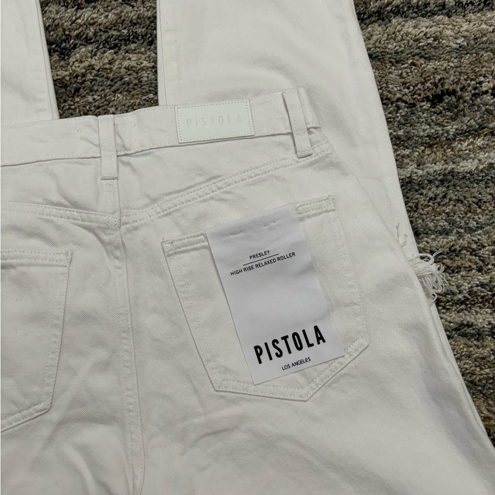 Pistola High Rise Jeans Sz 26 NWT | Pistola Presley High Rise Relaxed Roller NWT - Picture 4 of 14
